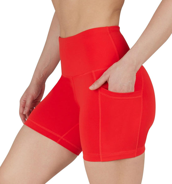 - High Waist Power Flex Biker Shorts with Side Pockets - 5", 7", 9"